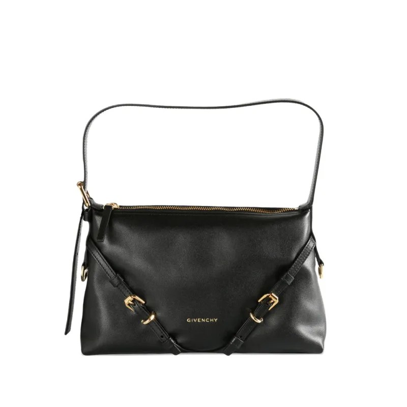 Shoulder Bag Black Calf Leather made by Givenchy