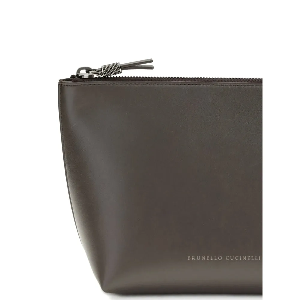 Clutch Bag Brown Calf Leather sold by Zulily