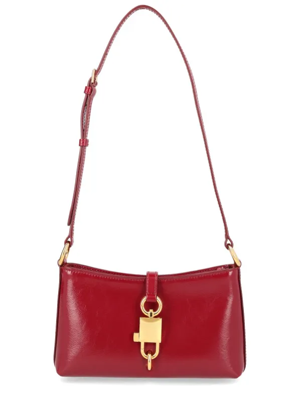 Lock Leather Shoulder Bag made by Dolce & Gabanna
