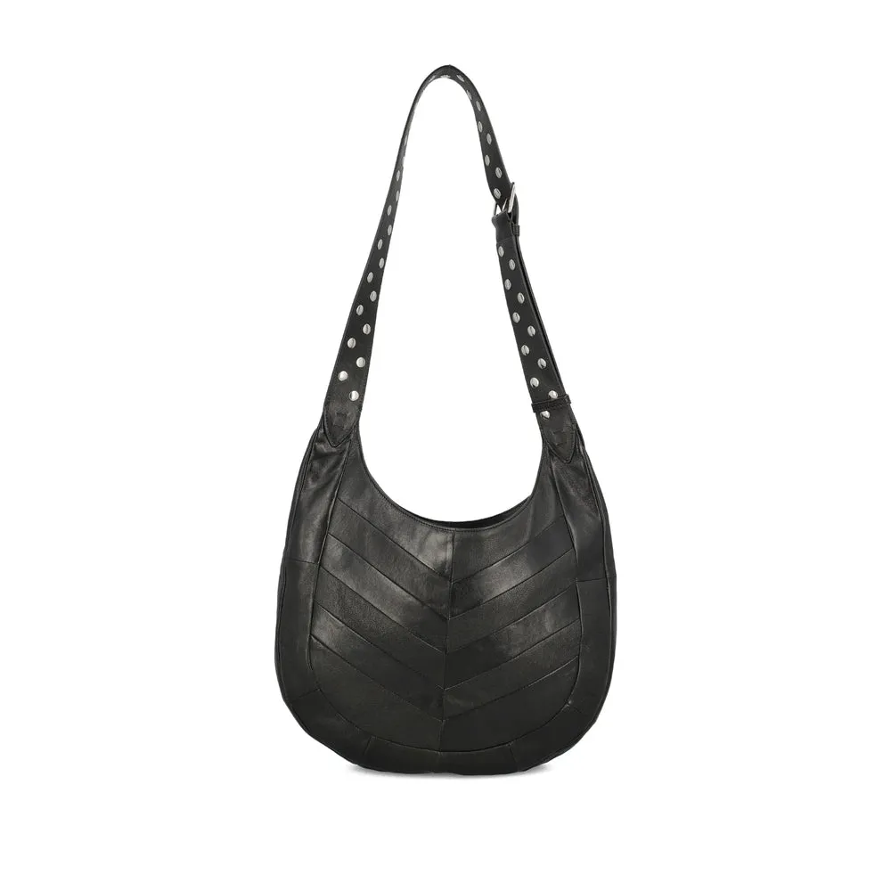 Shoulder Bag Black Nappa Leather sold by Zulily product image thumbnail 4