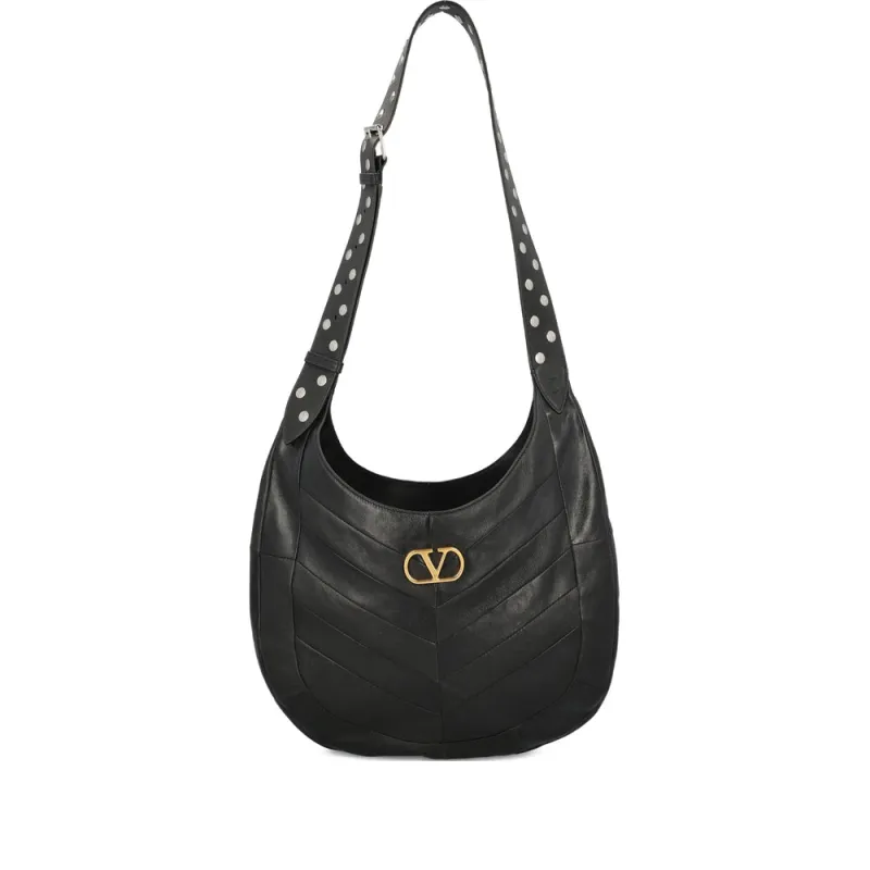 Shoulder Bag Black Nappa Leather made by Valentino Garavani