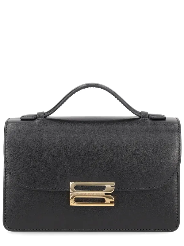 Dorian Small Leather Shoulder Bag made by Victoria Beckham