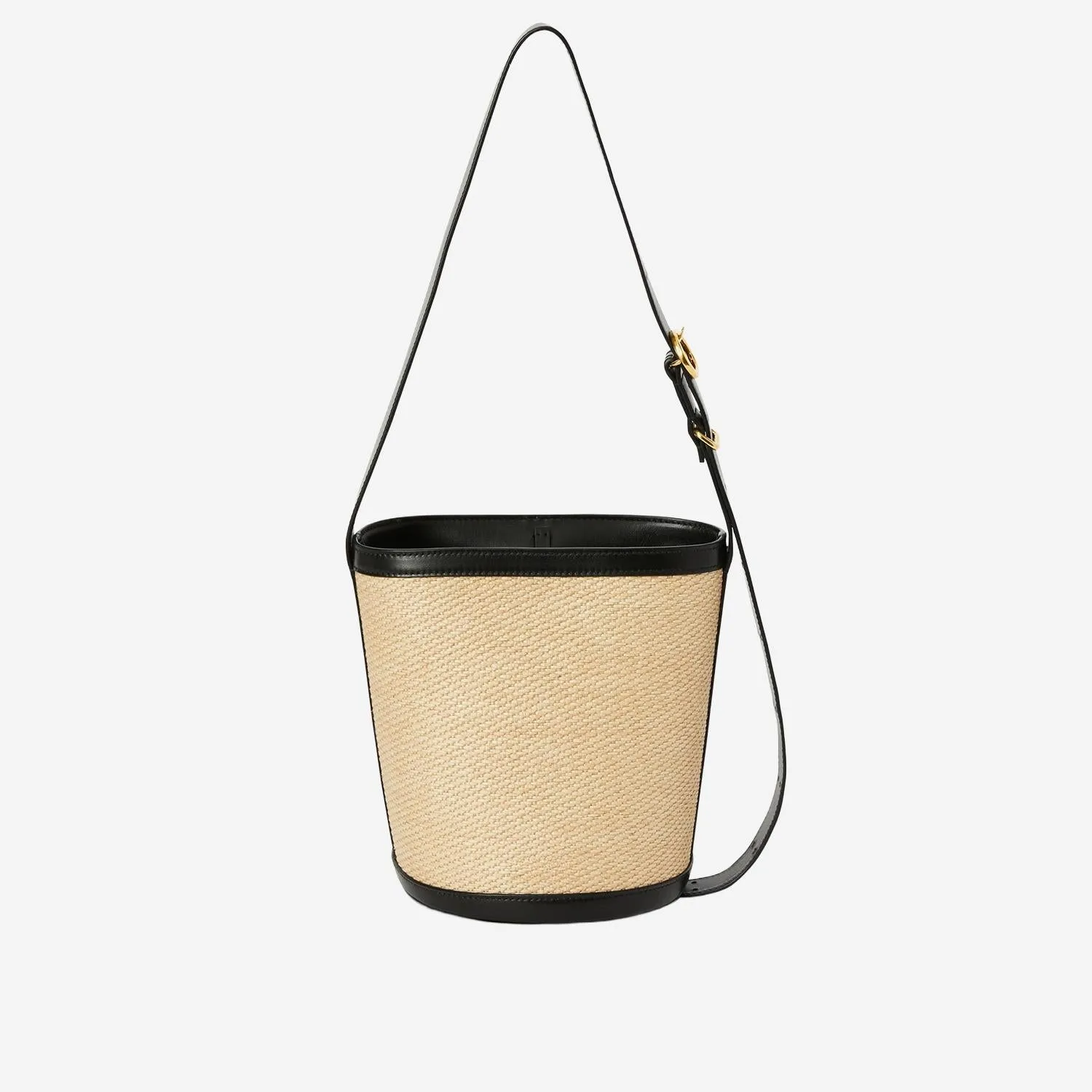 Canno Bucket Bag in Leather and Rafia sold by Zulily product image thumbnail 4