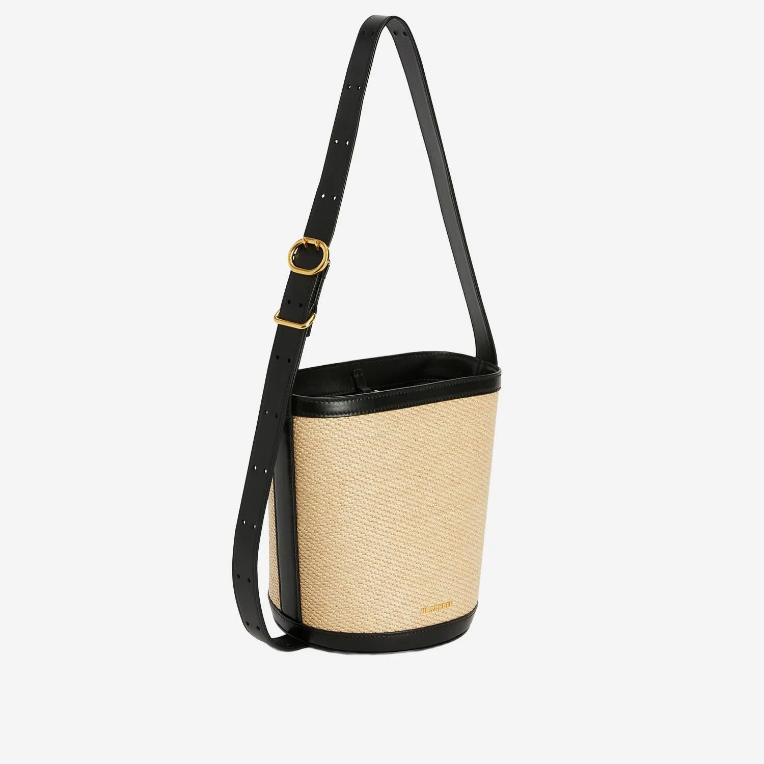 Canno Bucket Bag in Leather and Rafia sold by Zulily product image thumbnail 3