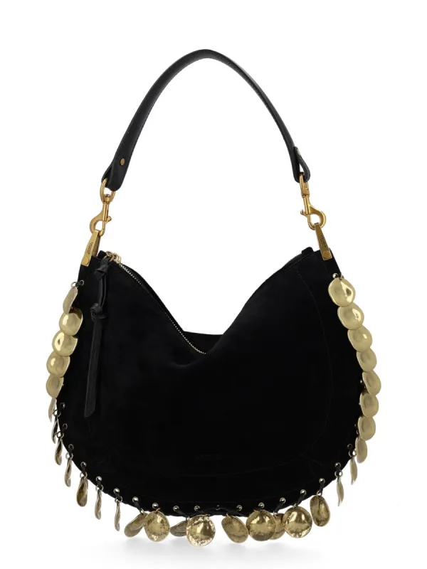 Shoulder Bag Oskan Black Calf Leather made by Isabel Marant