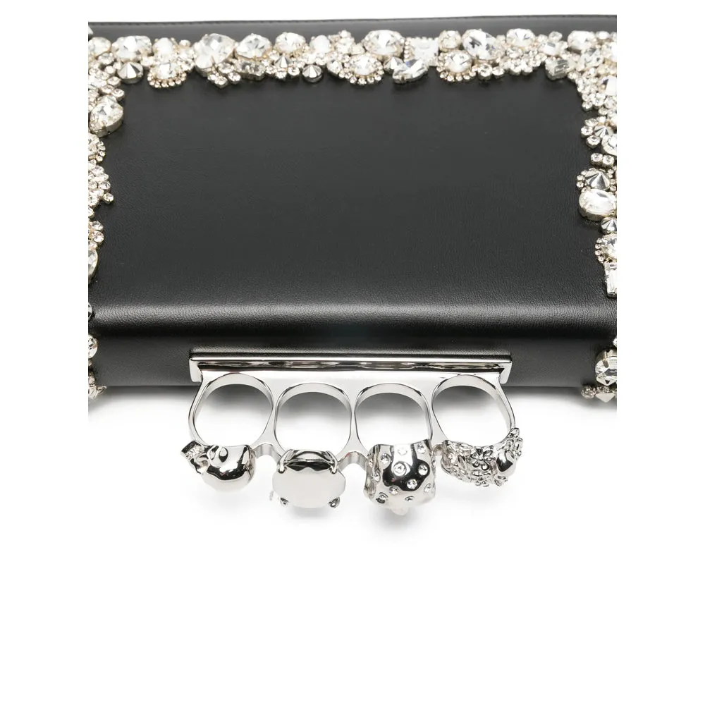 Black Embellished Top Zip Bag sold by Zulily product image thumbnail 5