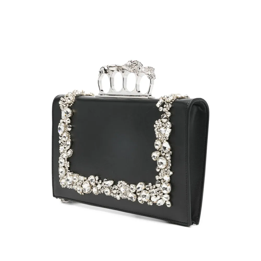 Black Embellished Top Zip Bag sold by Zulily product image thumbnail 4
