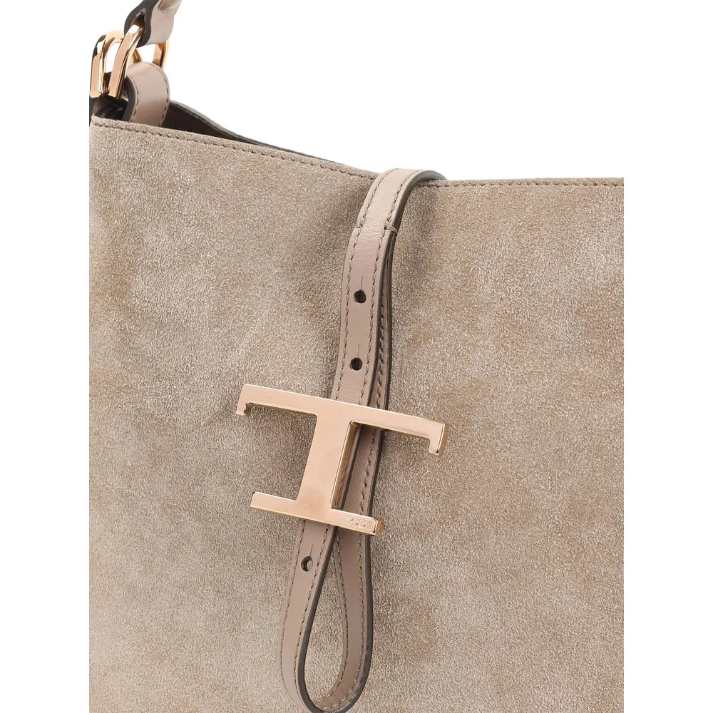 Mocha Suede Top Handle Bag sold by Zulily product image thumbnail 2