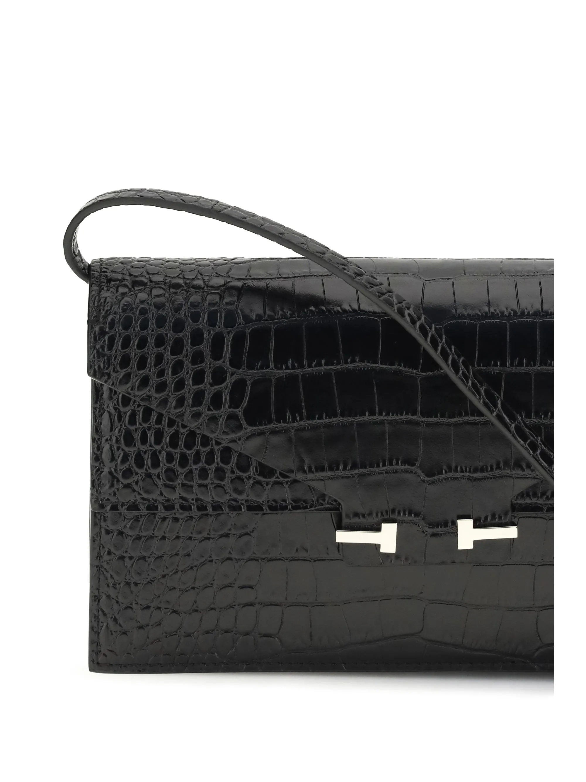 Shoulder Bag Crocodile-Print Black sold by Zulily product image thumbnail 4