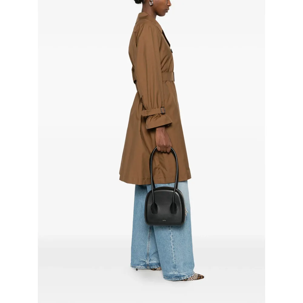 Black Calf Leather Shoulder Bag sold by Zulily product image thumbnail 4