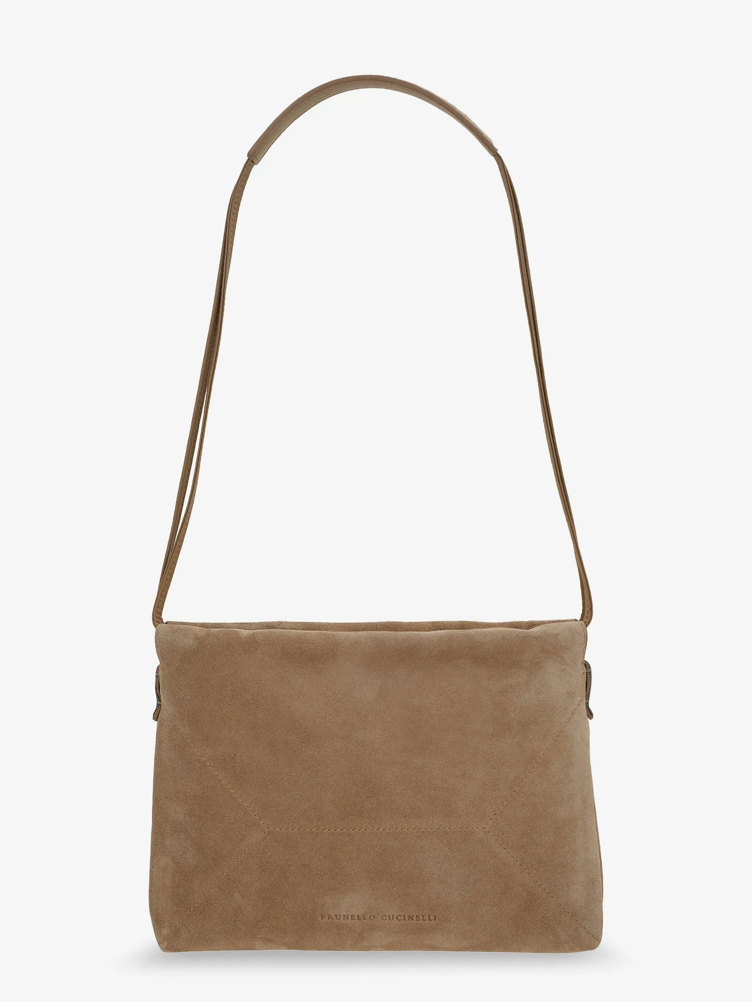 Suede Shoulder Bag With Logo sold by Zulily