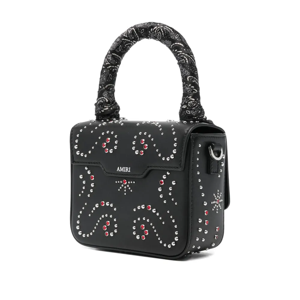 Black Top Handle Bag With Studded Design sold by Zulily product image thumbnail 3