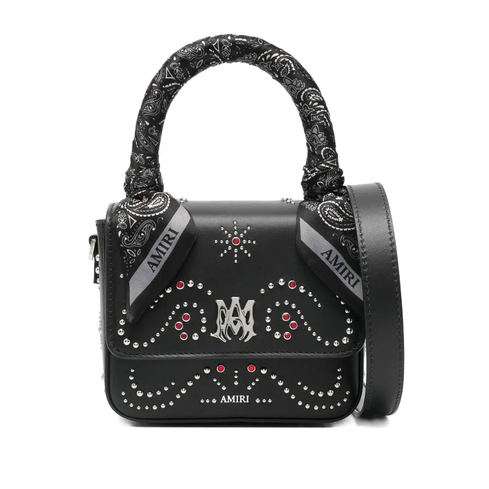 Black Top Handle Bag With Studded Design sold by Zulily