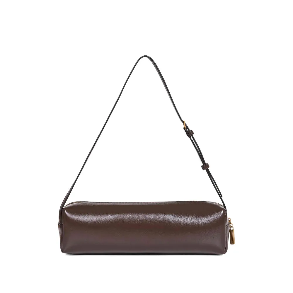 Shoulder Bag Brown Calf Leather sold by Zulily product image thumbnail 2