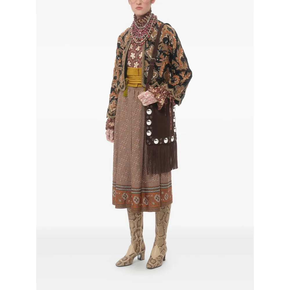 Shoulder Bag VLogo Signature Brown Suede sold by Zulily product image thumbnail 4