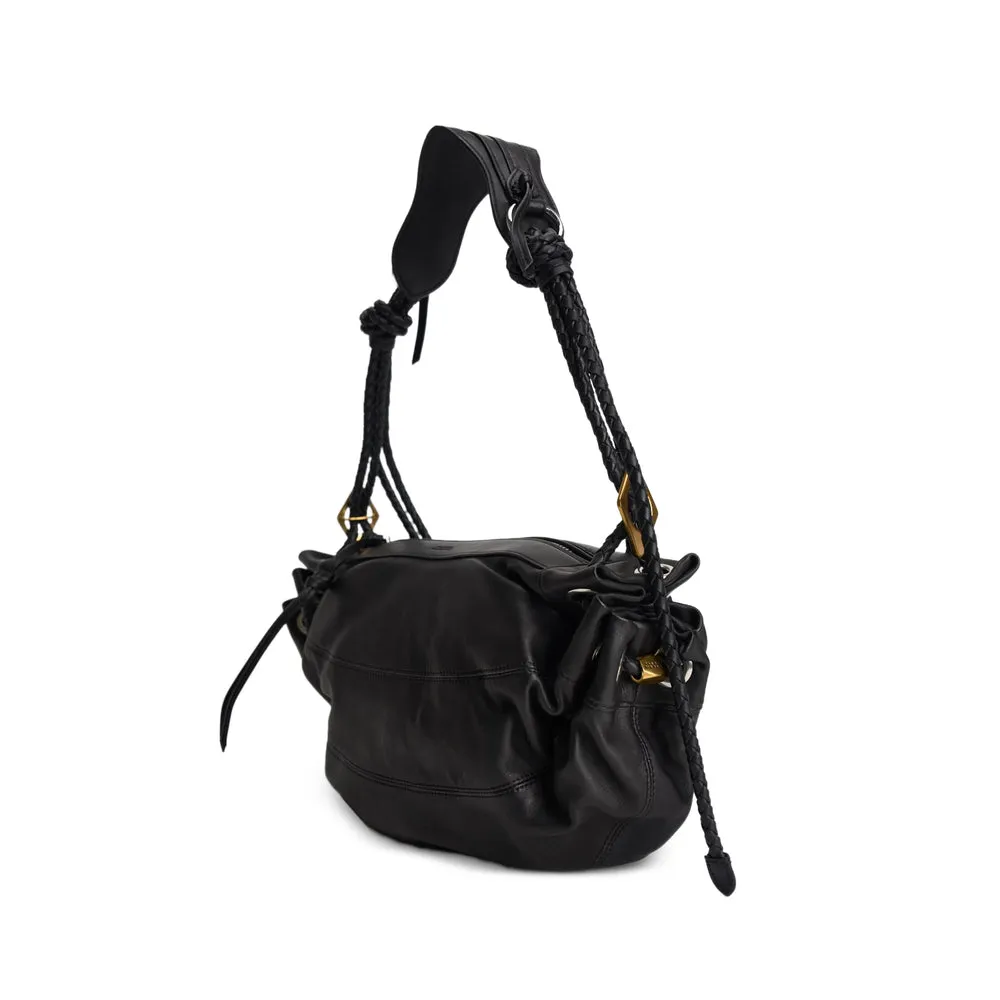 Leather Shoulder Bag Black sold by Zulily product image thumbnail 4