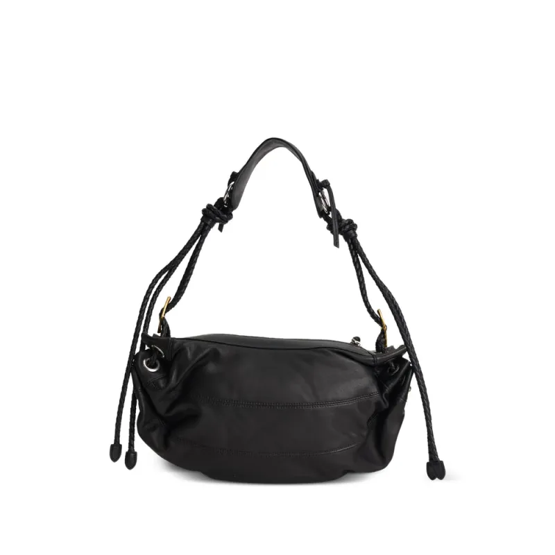 Leather Shoulder Bag Black made by Isabel Marant