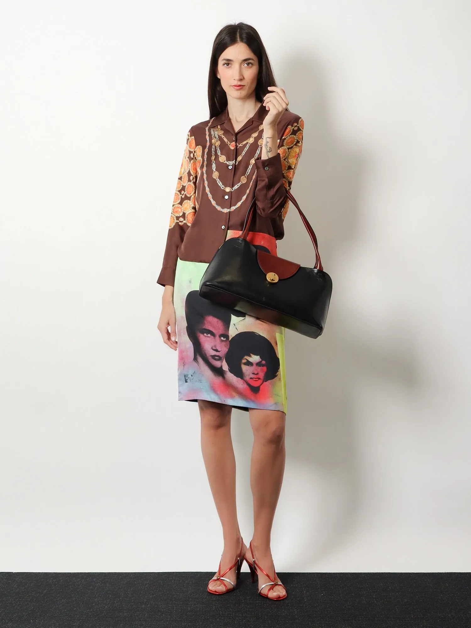 Shoulder Bag Vivian Leather Black sold by Zulily product image thumbnail 2