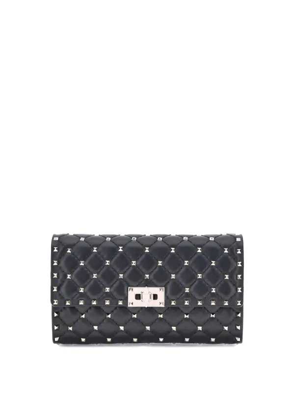 Shoulder Bag Rockstud Spike Nappa Black made by Valentino Garavani