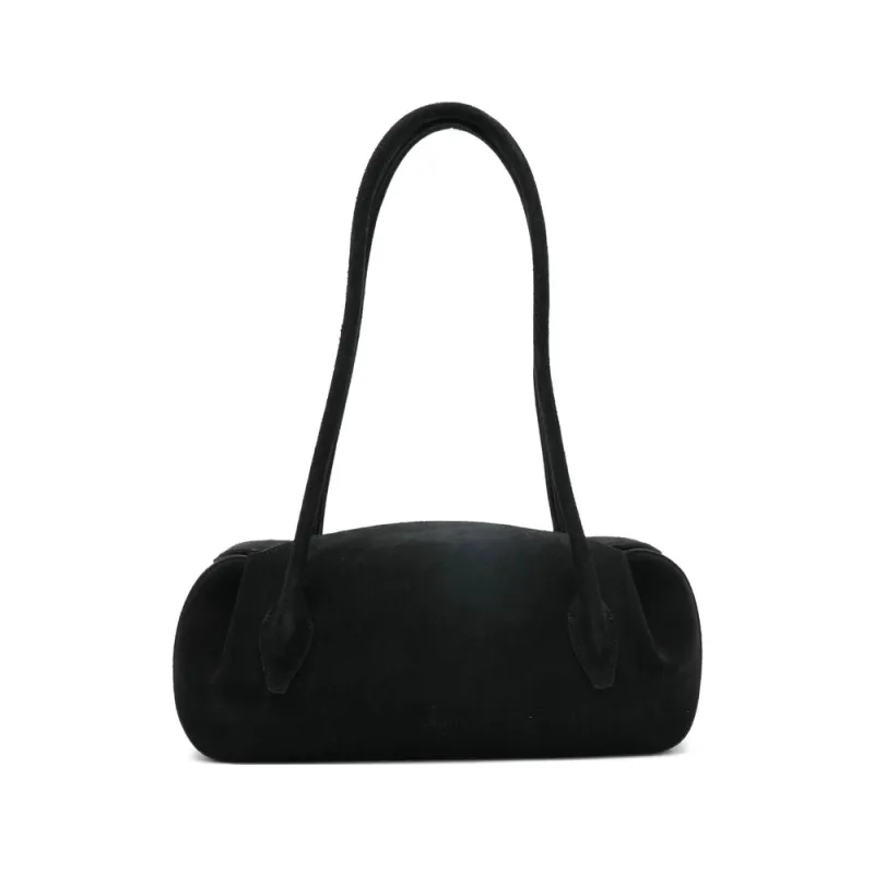 Black Top Handle Bag With Magnetic Fastening made by Yuzefi