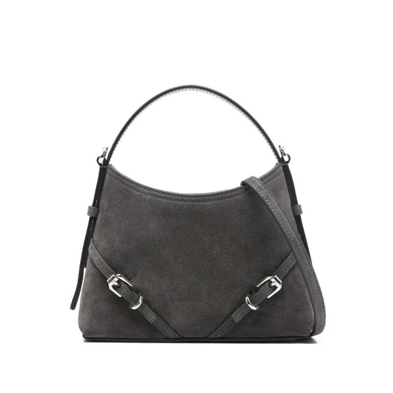 Mini Bag Grey Suede made by Givenchy