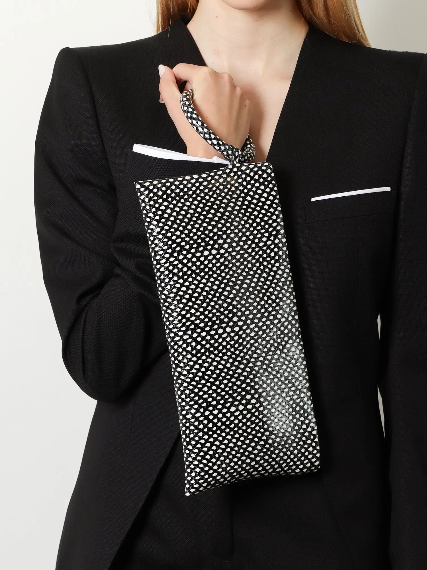 Clutch Bag Aura Leather Black sold by Zulily product image thumbnail 2