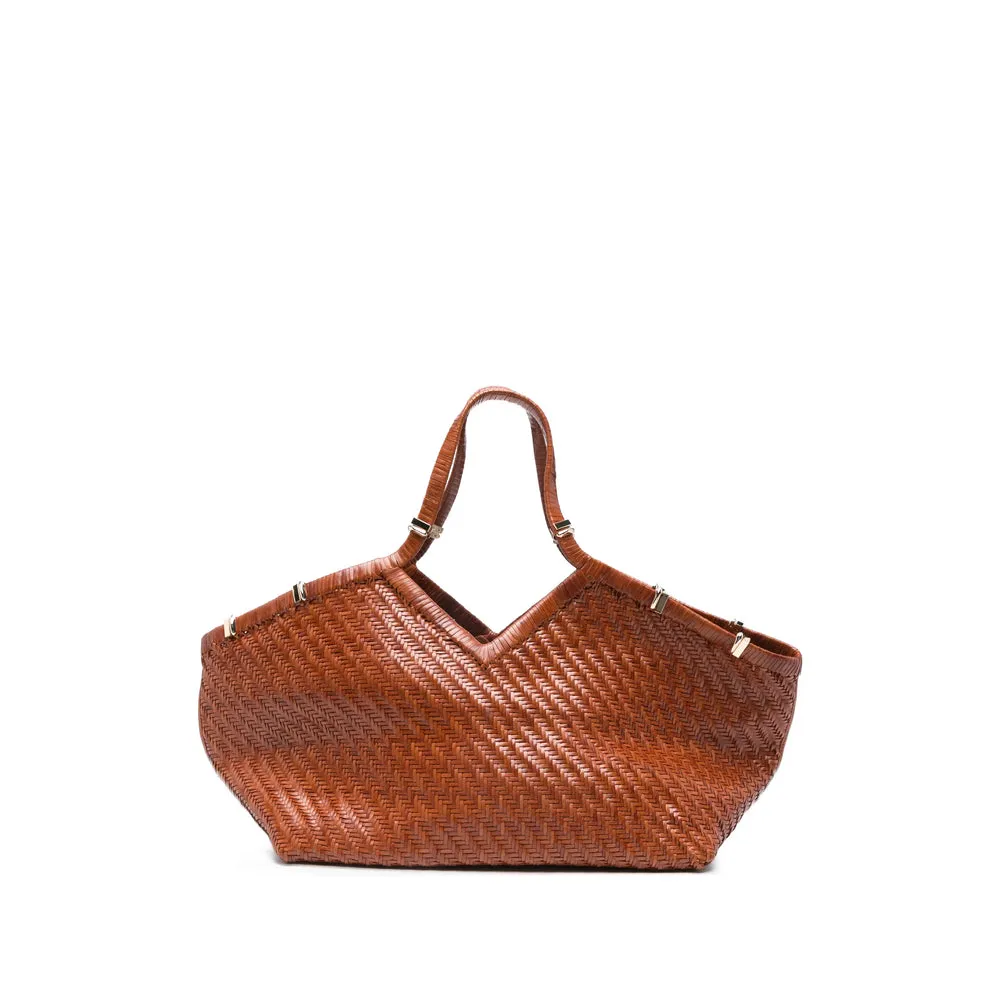 Benedetta Bruzziches Woven Brown Bag sold by Zulily