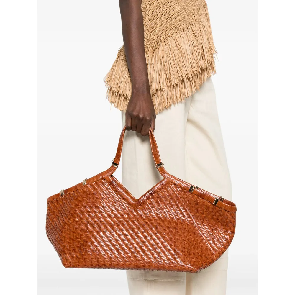 Benedetta Bruzziches Woven Brown Bag sold by Zulily product image thumbnail 5