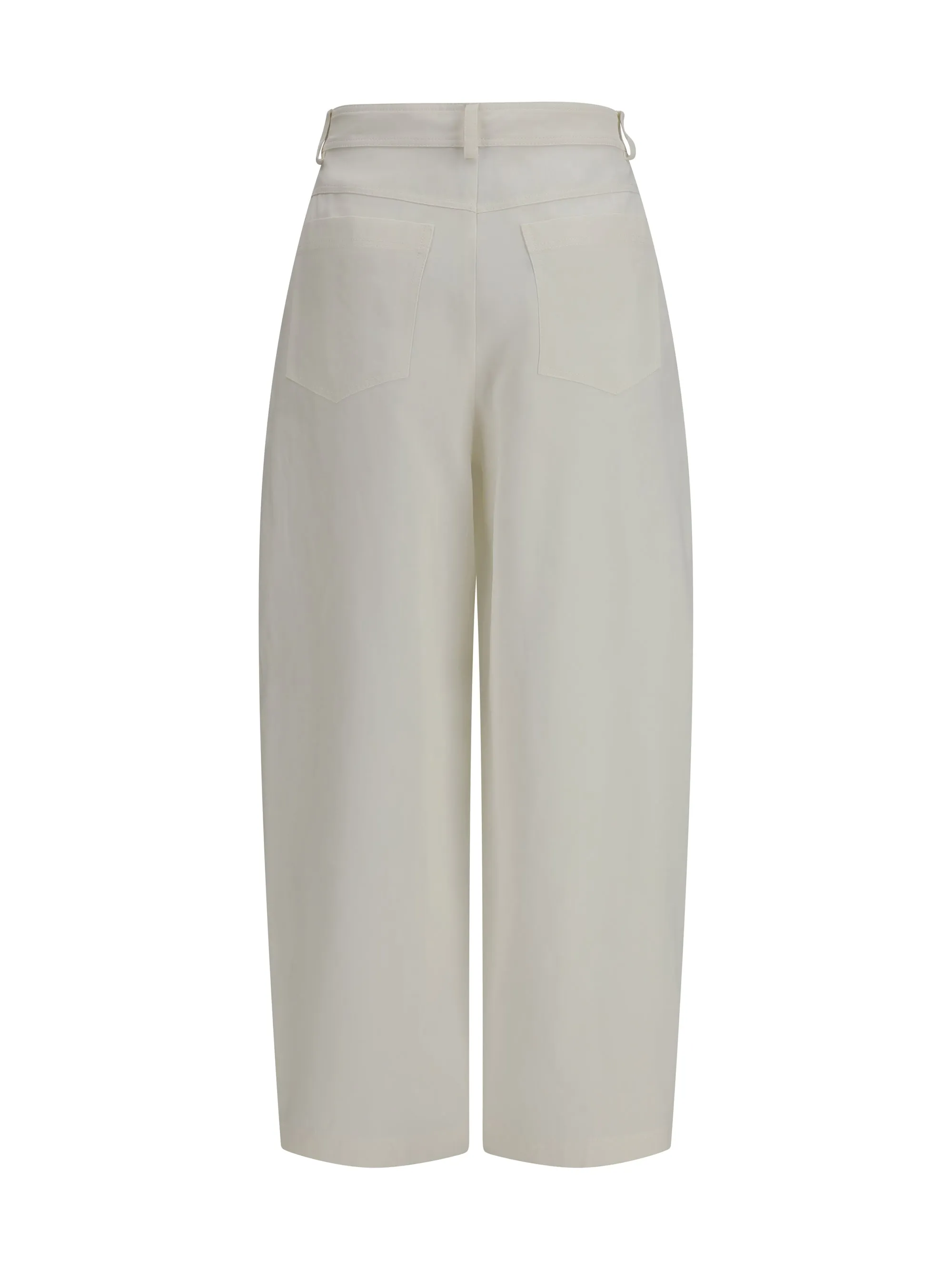 Jeans Barrel Fit White sold by Zulily product image thumbnail 2