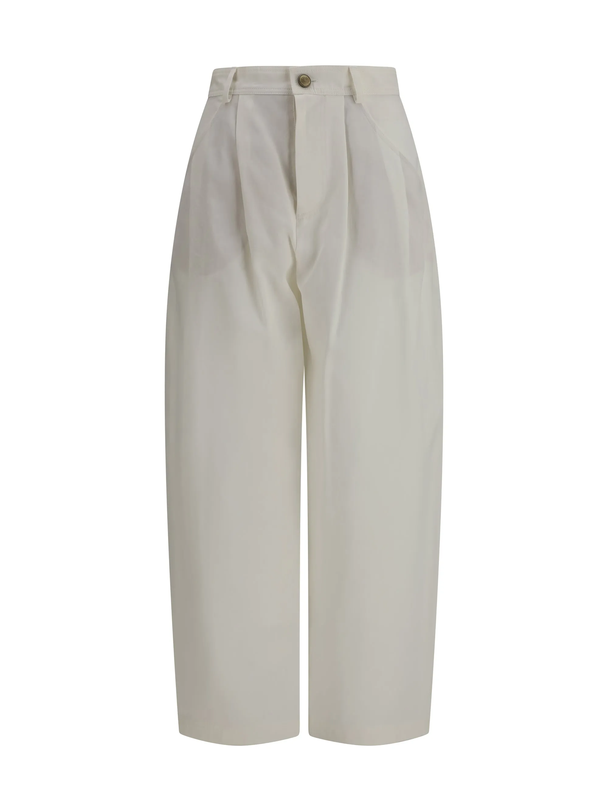 Jeans Barrel Fit White sold by Zulily