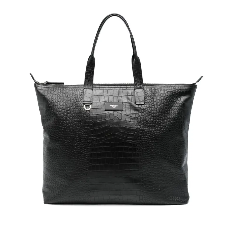 Bum Bag Calf Leather Black made by Dolce & Gabanna