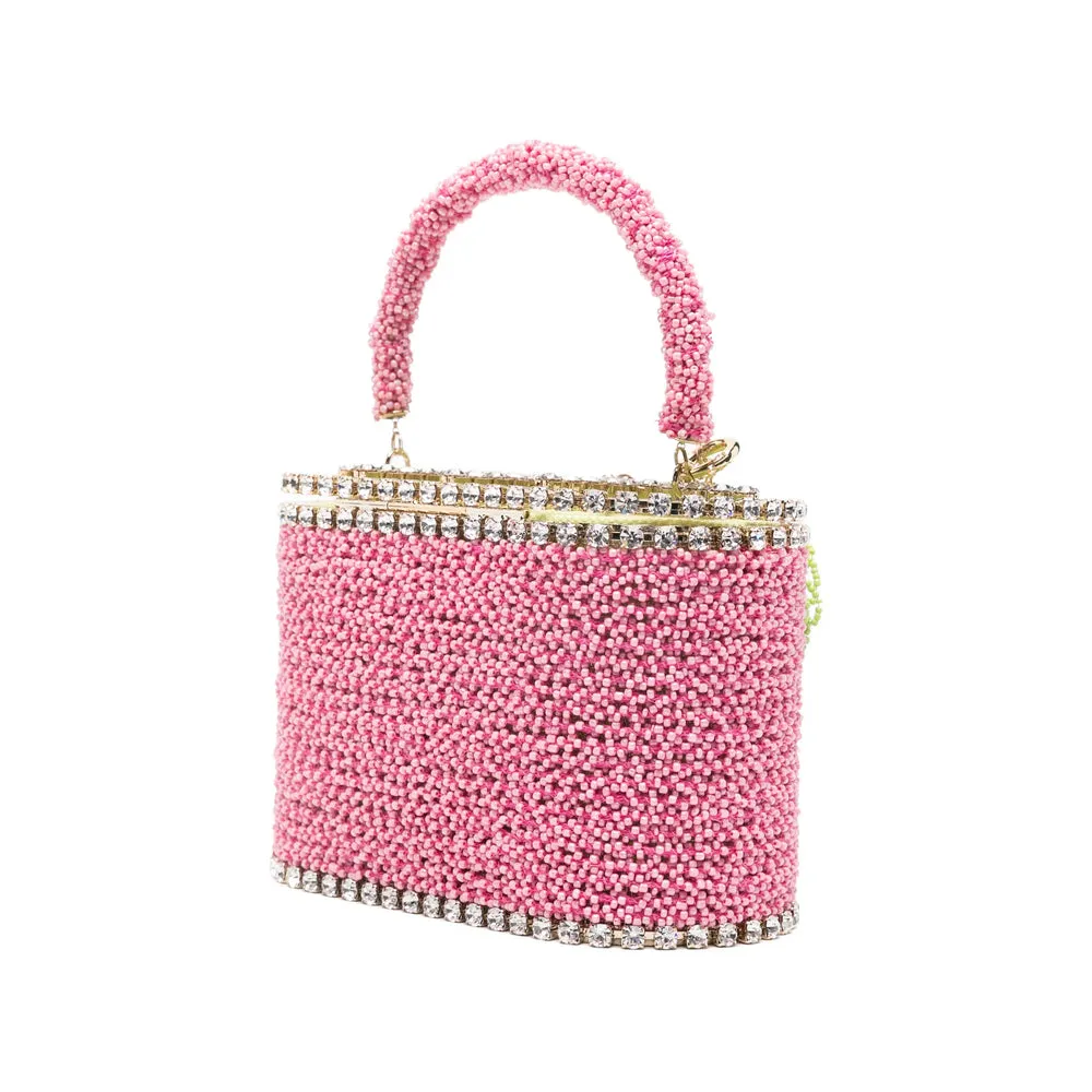 Pink Beaded Top Handle Bag sold by Zulily product image thumbnail 2