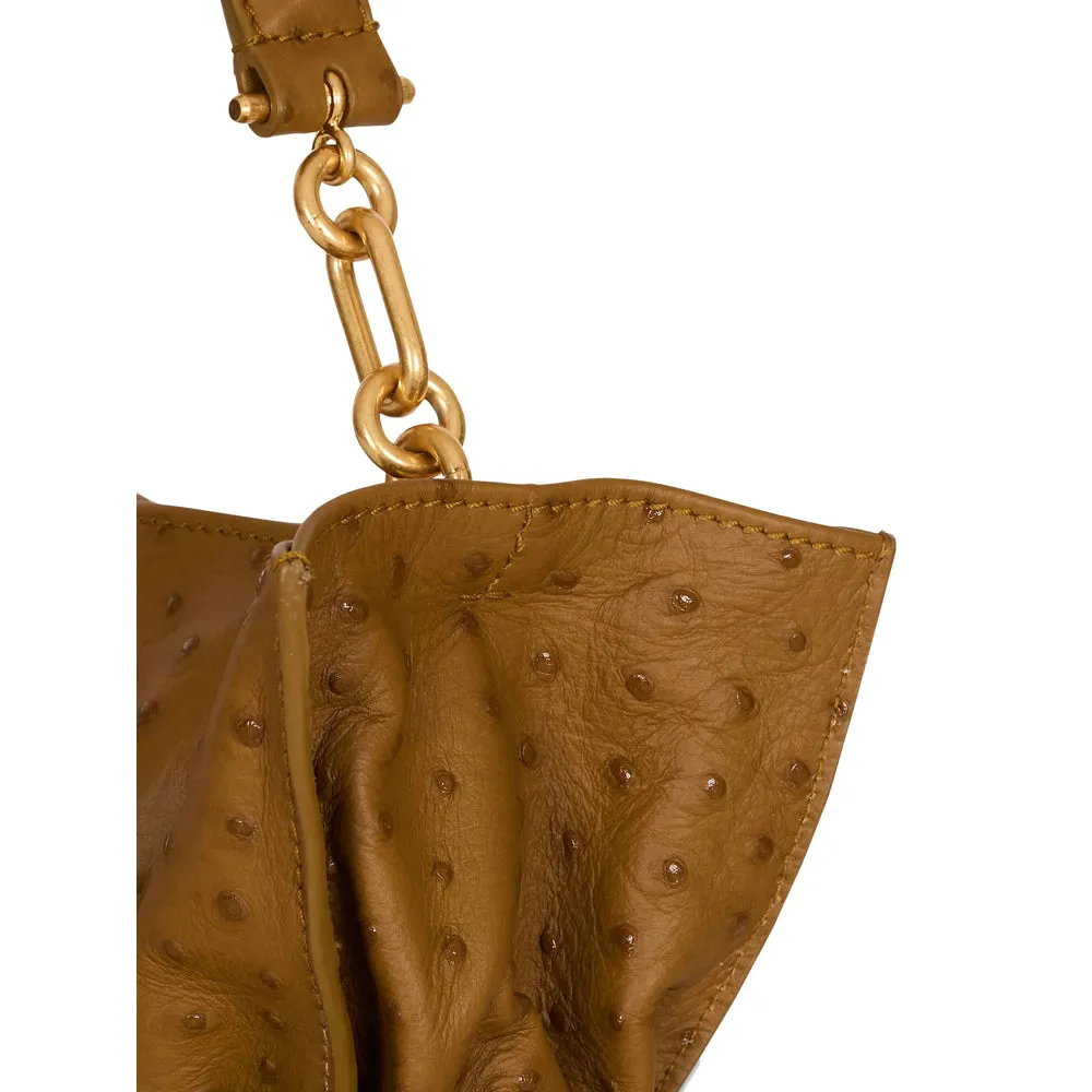 Brown Embossed Bag With Gold-Tone Hardware sold by Zulily product image thumbnail 3