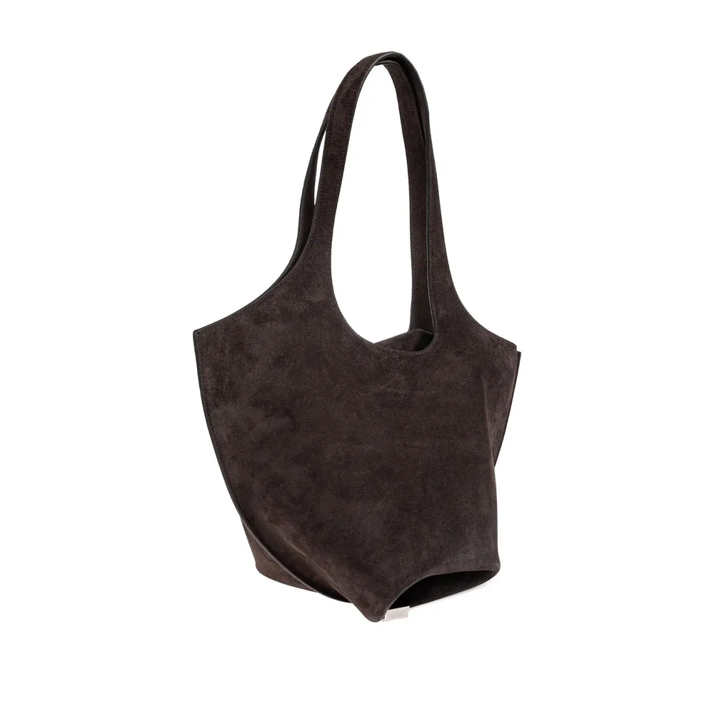 Dark Brown Calf Suede Shoulder Bag sold by Zulily product image thumbnail 4