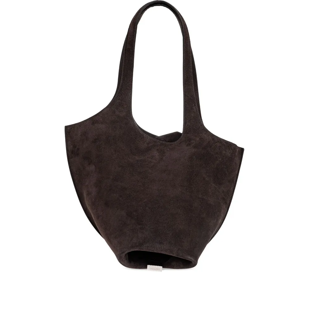 Dark Brown Calf Suede Shoulder Bag sold by Zulily