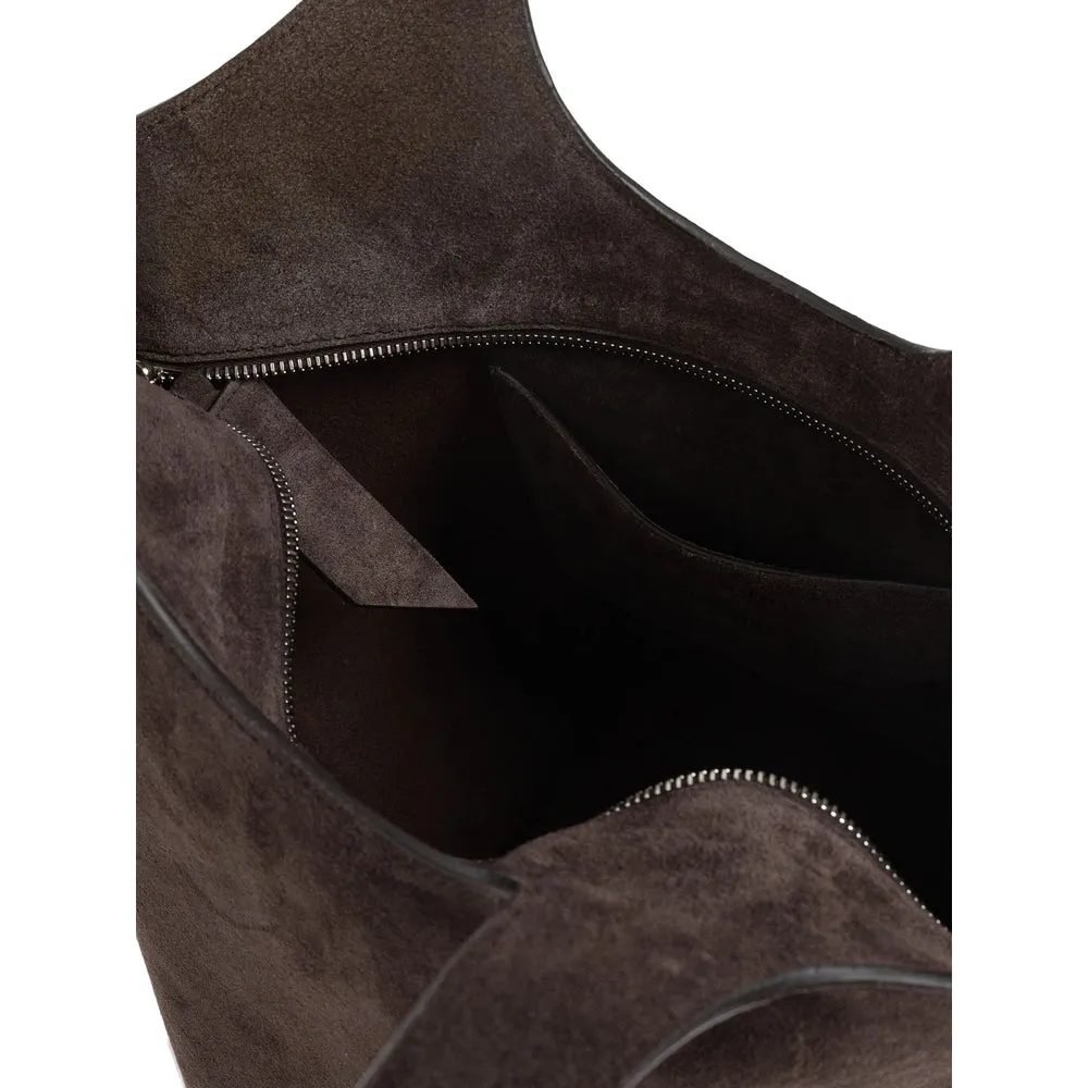 Dark Brown Calf Suede Shoulder Bag sold by Zulily product image thumbnail 2