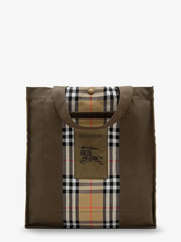 Tote Bag Trench Check Brown made by Burberry