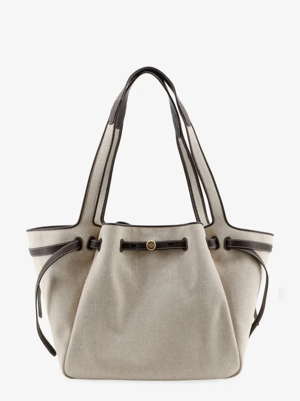 Canvas Tote Bag Romy Beige made by Tory Burch
