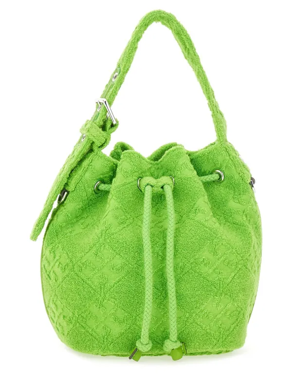 T Monogram Mini Bucket Bag made by Tory Burch