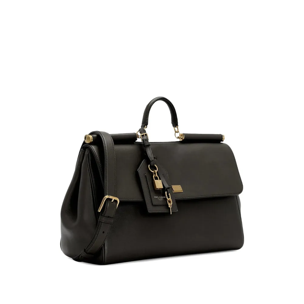 Tote Bag Black Calfskin sold by Zulily product image thumbnail 4