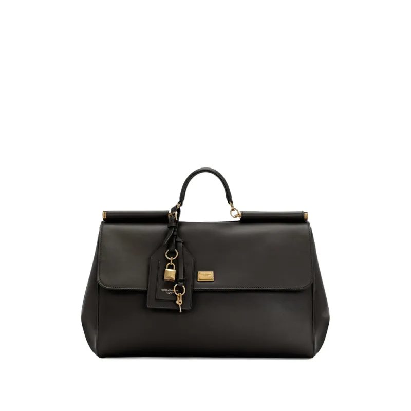 Tote Bag Black Calfskin made by Dolce & Gabanna
