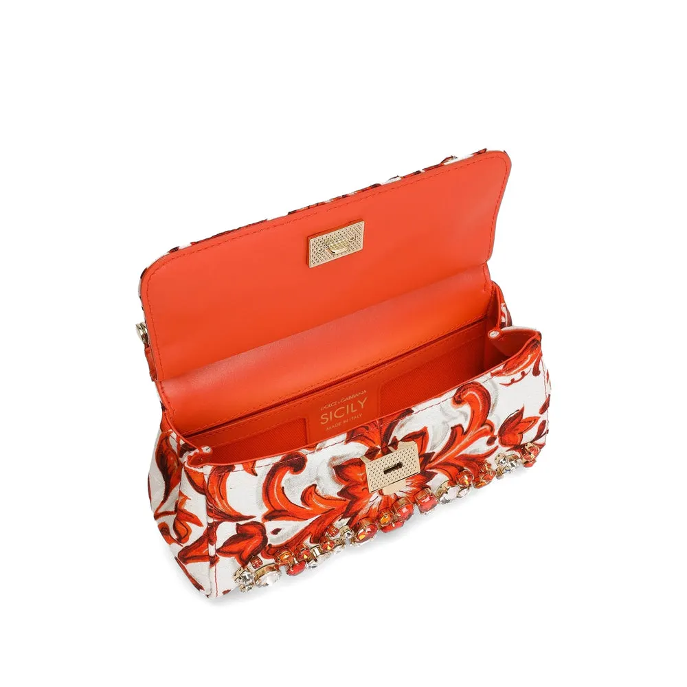 Leather Tote Bag Red/White sold by Zulily product image thumbnail 3