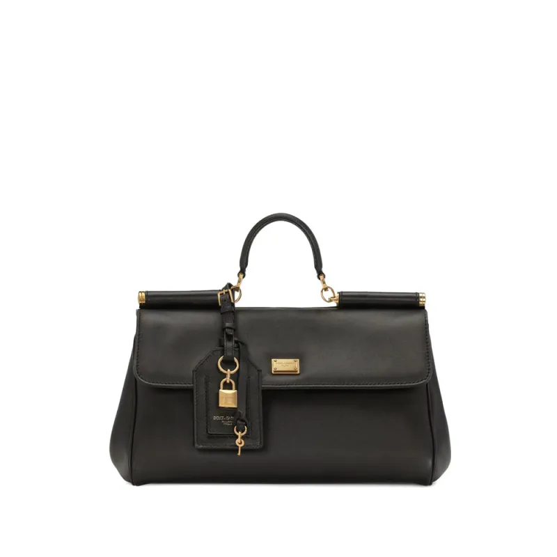 Tote Bag Calfskin Black made by Dolce & Gabanna