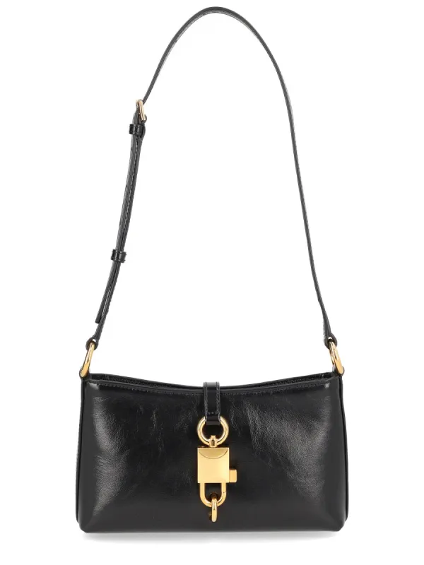 Lock Leather Shoulder Bag made by Dolce & Gabanna