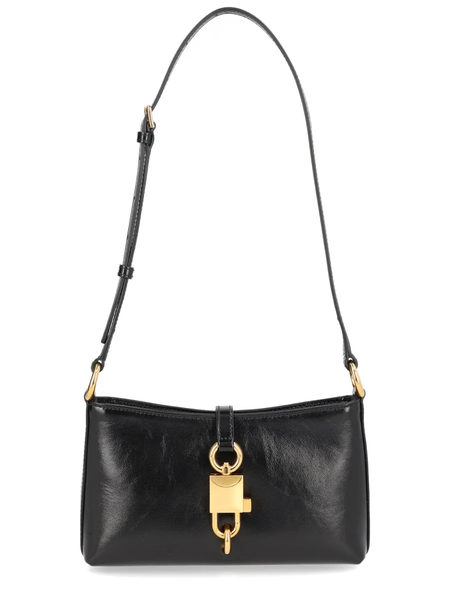 Lock Leather Shoulder Bag sold by Zulily
