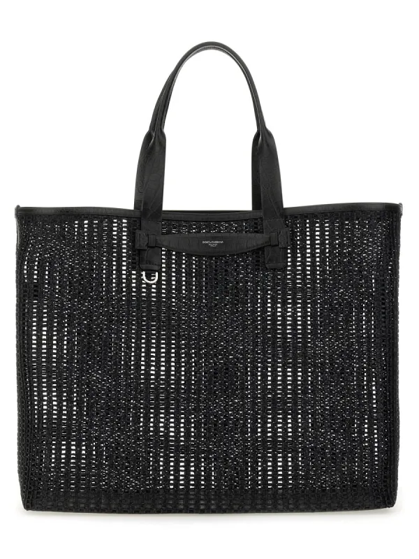 Woven Mesh Shopping Bag made by Dolce & Gabanna