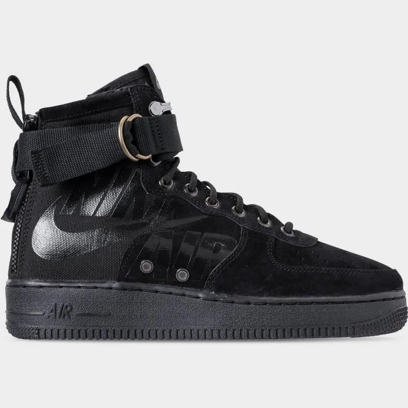 [917753-008] Mens Nike Sf Air Force 1 Mid 'black Cool Grey' made by Nike