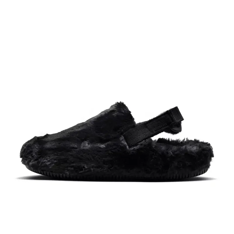 [fz3118-001] Womens Nike Calm Mule Se 'black Fur' made by Nike