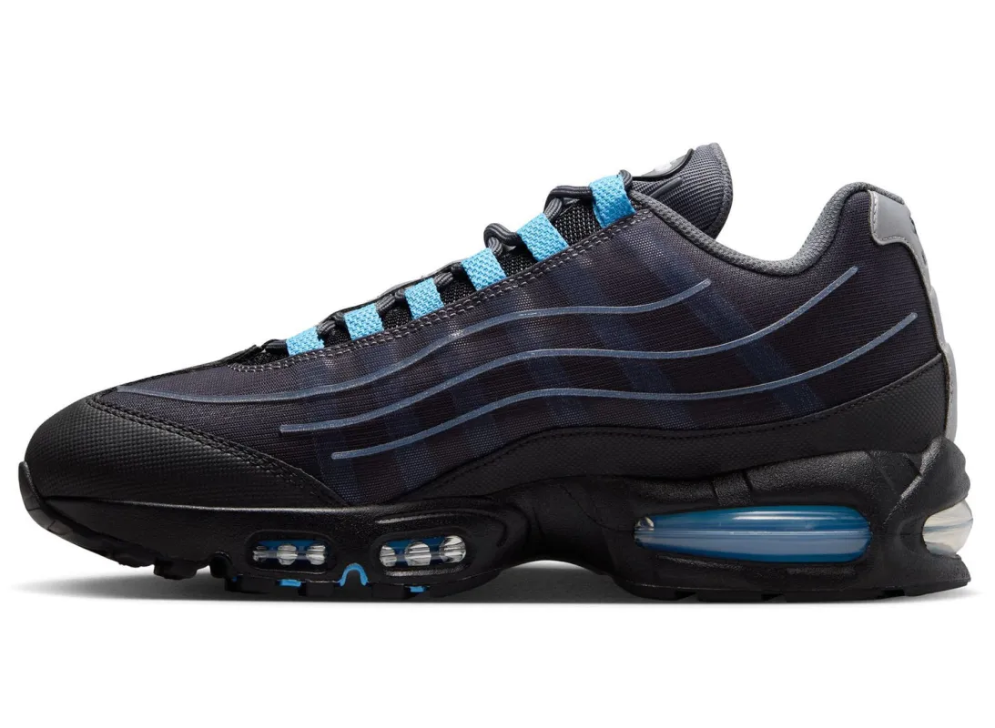 [ih7853-002] Mens Nike Air Max 95 'big Bubble Tech Black University Blue' made by Nike