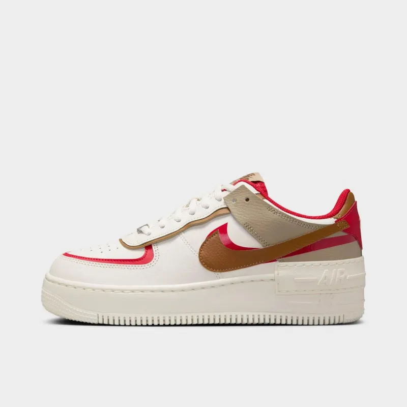 [hq3400-030] Womens Nike Air Force 1 Low Shadow 'phantom Fire Red Khaki' made by Nike